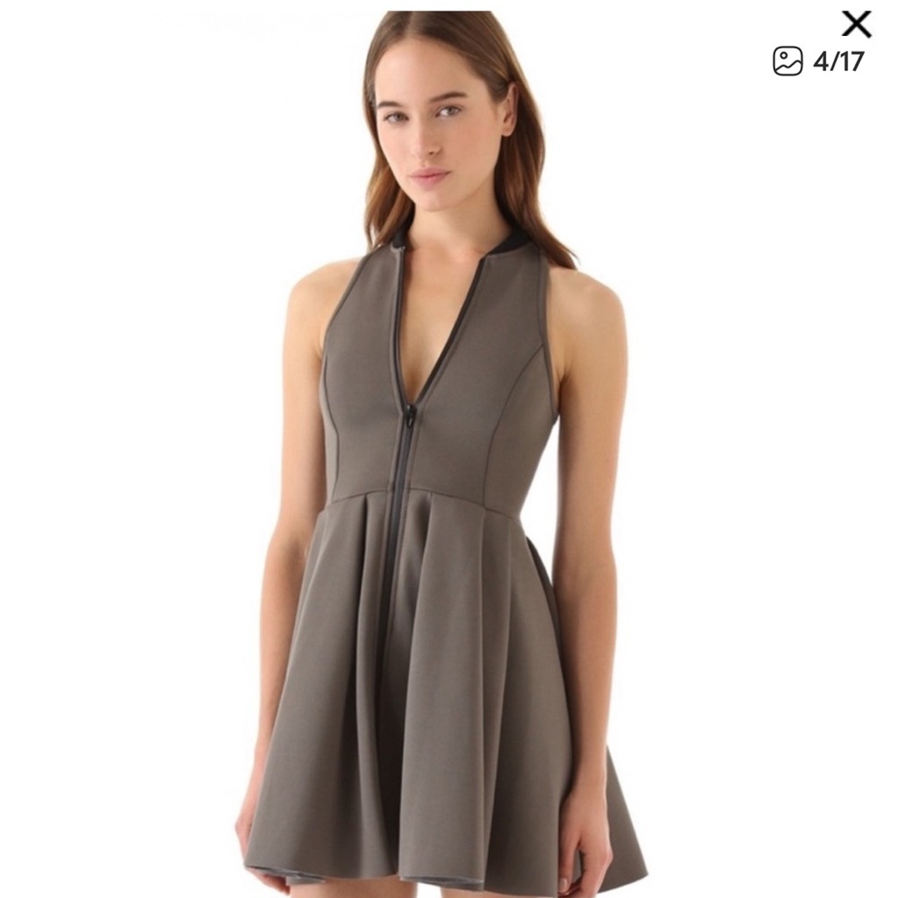 T by Alexander Wang Scuba Flare Mini Dress XS $395